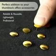 thumbnail image 4 of BAZIC Push Pins Gold Metallic Flat Head Steel Thumb Tacks (200/pack), 2-Packs, 4 of 7