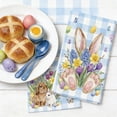 thumbnail image 4 of Kitchen Towels Set Of 2 Easter Themed 23.6X15.7 Inch Absorbent Dish Cloth Soft Tea Towels For Cooking Baking Cleaning Spring Home Decor, 4 of 6