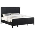thumbnail image 5 of Pemberly Row Transitional Asian Hardwood Queen Panel Bed in Black, 5 of 7