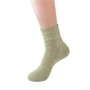 Winter Solid Color Knitting Plush Warm Socks Home Socks Thickened Cold Proof Socks Sports Socks Sock Multicolor