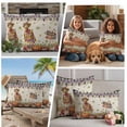 thumbnail image 5 of Fall Pumpkins Outdoor Waterproof Pillow Covers, Thanksgiving Flowers Grape Autumn Deciduous Decorative Square Throw Pillowcase Sofa Cushion Sham for Patio/Couch/Chair, 16"x16" 2 Pack, 5 of 8