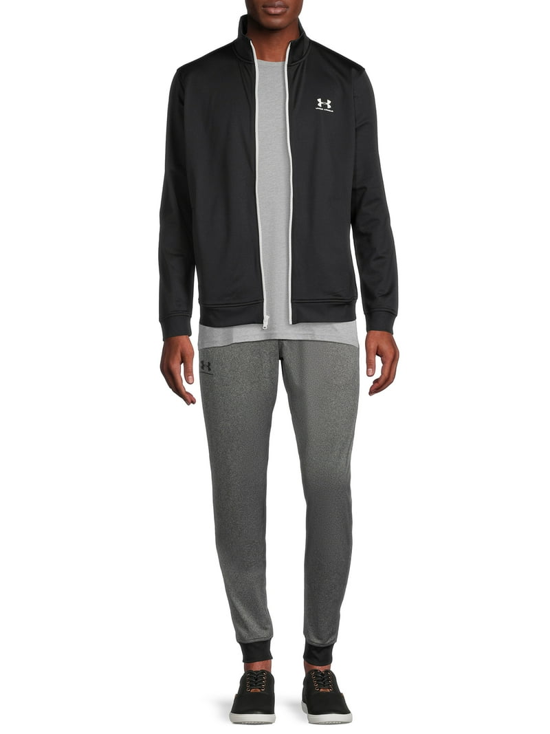 UNDER ARMOUR - UNDER ARMOUR HYBRID KNIT JACKET  黒 L FITTED 切り替え フルジップ ジャケット ARMOUR KNIT HYBRID FZ