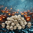 thumbnail image 4 of nvzhuang Halloween Skull Ornaments Flowerpot Desktop Decorations Small Skulls for Crafts Skull Head Statue Desktop Skull Decor, 4 of 8