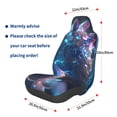 thumbnail image 3 of Wukai Crystal Pattern White Horse Full Set Car Seat Covers with Soft Padding Universal Auto Front Seats Protector and Cushion Mat, 3 of 5