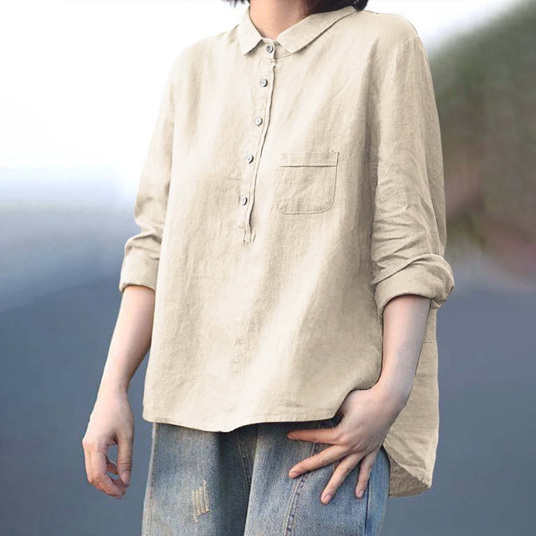 beaded plus size formal dresses Thread & Supply Lewis Soft Luxe Button Up Shirt for Women in Beige/Blu –  Glik's main image 0