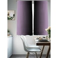 thumbnail image 5 of Sheer Curtains 72 Inches Long, Purple Black Ombre Light Filtering Window Curtains for Living Room/Bedroom, Modern Gradient Abstract Art Rod Pocket Voile Sheer Curtain Drapes, 52"W x 72"L, 2 Panels, 5 of 8