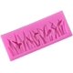thumbnail image 4 of Molde Silicona Fondant Para Pasteles, Pudín De Chocolate, Gelatina, Jabón (Rosa). Afortunado Sencillez, 4 of 5