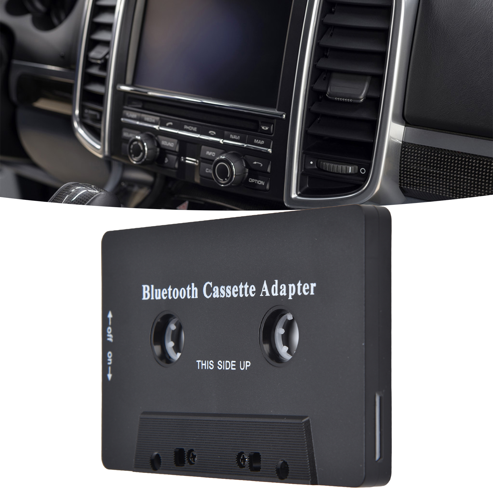 Car Tape Converter Car Audio Bluetooth Wireless Cassette Receiver, Tape  Player Bluetooth 5.0 Cassette Aux Adapter Auxillary Cable Tape Adapter,  Black 