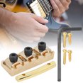 thumbnail image 2 of Glossy Appearance Electric Guitar String, Lock Nut System, Convenient To Carry Soft Violin For Home Guitar Bridge Guitar GoldenGE98,SilverGE100,BlackGE99, 2 of 8