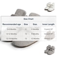 thumbnail image 3 of ZACPNCV Newborn Baby Cotton Booties Non-Slip Sole for Toddler Boys Girls Infant Winter Warm Fleece Cozy Socks Shoes Black, 3 of 9
