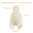 thumbnail image 2 of Uxcell 4Pcs Bungee Receiver Brackets Plastic for Roller Shade Tie Down Straps Beige, 2 of 6