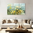 thumbnail image 2 of Elephant Stock Field Of Poppies Bright Wall Art - Horizontal Multi Panel Canvas - Living Room Wall Decor - Floral And Botanical Multi Panel - Blue And Gray Decor By Danhui Nai - 74" x 48", 2 of 8