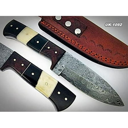 Poshland Custom Handmade Damascus Tactical Knife Steel 4