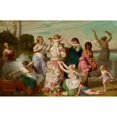 thumbnail image 2 of Henri-Pierre Picou 14x11 Gold Ornate Wood Frame and Double Matted Museum Art Print Titled - Clipping Cupid's Wings (1874), 2 of 4