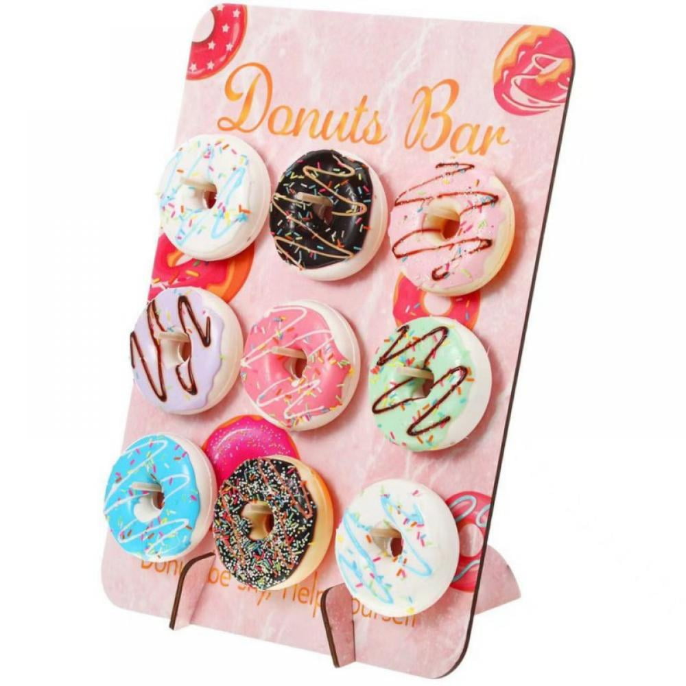Donut Display Stand Wood Doughnuts Wall Stands Display board Reusable