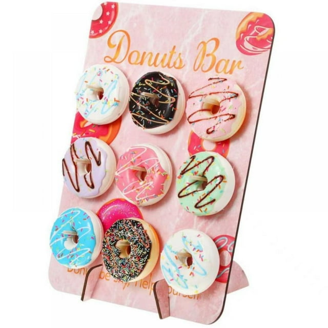 Donut Wall Donut Stand Dessert Table Treats Holder Doughnut Food Buffet Display Stand Pegboard ...