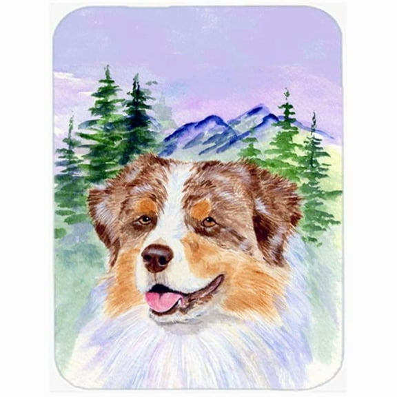 Carolines Treasures SS8001LCB Australian Shepherd Glass Cutting Board Large, 12H x 16W, multicolor