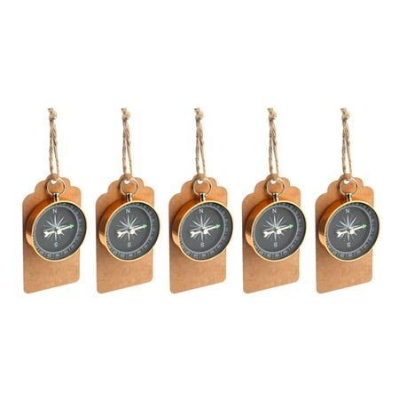 

FRCOLOR 5Pcs Compass Pendant Portable Decorations Birthday Wedding Party Gift Favors