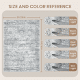 thumbnail image 5 of Roxstand Washable Rugs 3x5, Vintage Distressed Small Area Rugs for Kitchen Floor Entryway, Non Slip Accent Door Mat (3'x5', Grey), 5 of 10