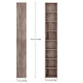 thumbnail image 2 of Homfa 8-Tier Wood Bookcase,71''Tall Storage Cube Organizer with Adjustable Shelves for Living Room Bedroom,2PCS,Dark Oak, 2 of 8