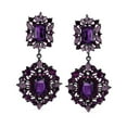 thumbnail image 2 of Bling Jewelry Womens Crystal Art Deco Vintage Gatsby Gemstone Dangle Earrings, 2 of 4