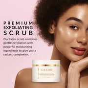 Flori Roberts Facial Scrub, Face Mask for Deeper Skin Tone Women, Scrub for Moisturize & Smooth Skin