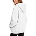 thumbnail image 6 of WWC Womens Hoodie, Quarter Zip Pullover Sweatshirt with Pockets, Loose Fit Half High Collar Casual Sweater S-XXL, 6 of 6