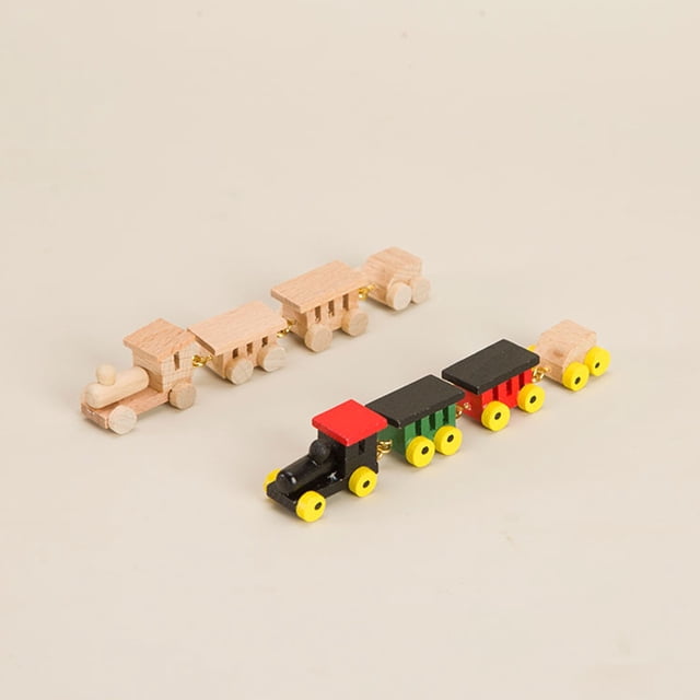 AURARMLET 2 Ensembles Design Simulation Mini Train Décor pour Adolescents Étagère Présentoir