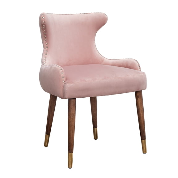 Lindale Contemporary Velvet Upholstered Nailhead Trim Accent Chair