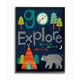 thumbnail image 2 of Stupell Industries Go Explore Night Time Tee Pee with Bear, 16 x 20,Design by Elizabeth Silver, 2 of 5