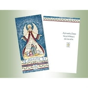 Performing Arts Long card, Glitter Embellishment Alleluia Angel Stationery Paper, 66114-14