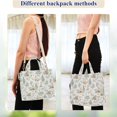 thumbnail image 4 of FORMRS Womens Corduroy Tote Bag Crossbody Shoulder Purse Handbag with Detachable Strap, Watercolor Forest Pattern, 4 of 7