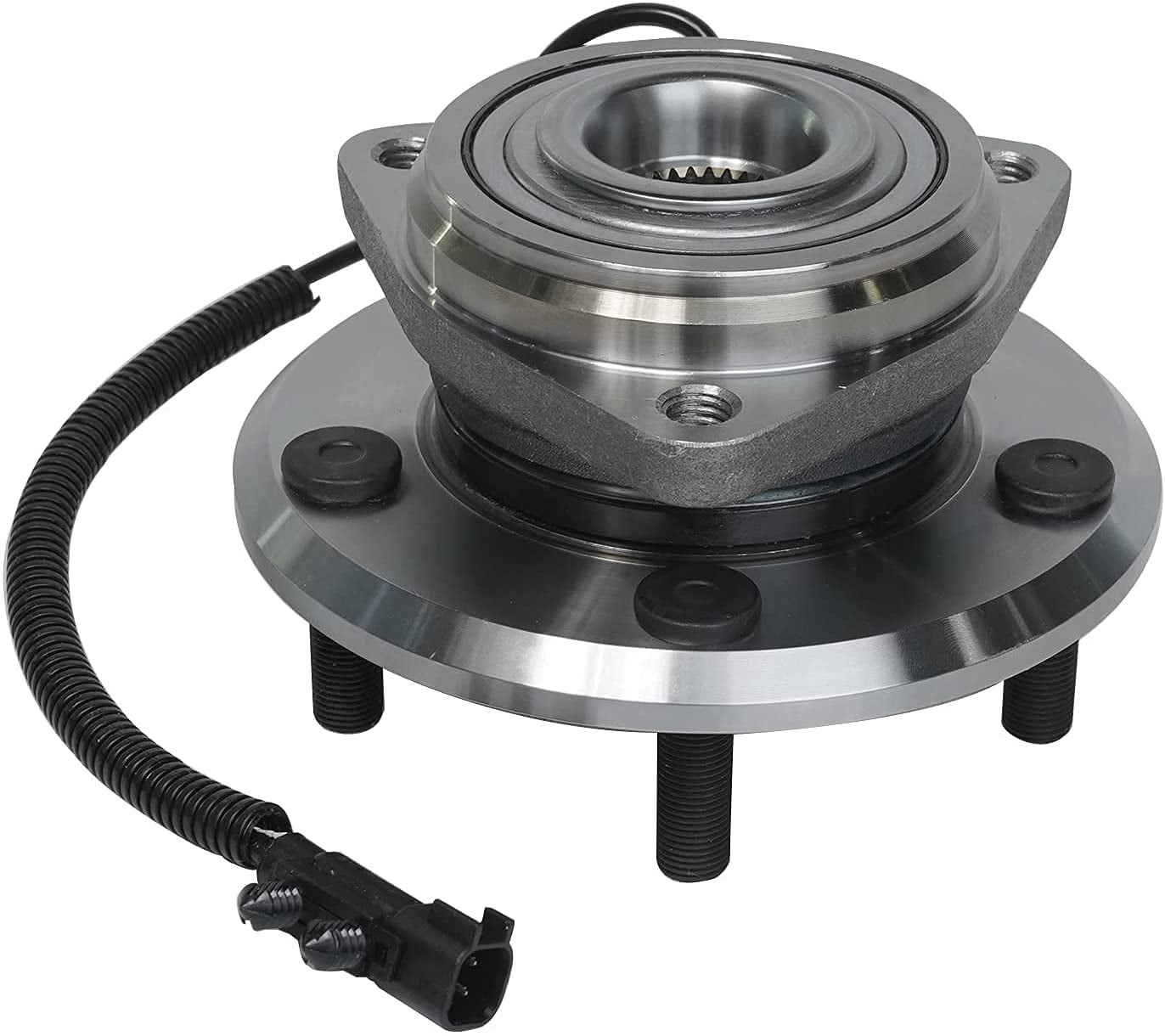 Detroit Axle - 2 Front Wheel Bearing Hubs for 2007-2010  Jeep Wrangler [4-Wheel ABS], Replacement 2008 2009 Wrangler Wheel Bearing and Hubs Assembly