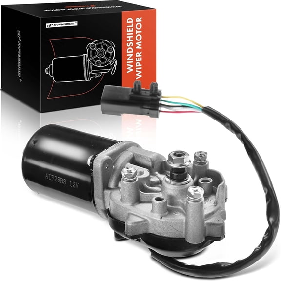 A-Premium Front Windshield Wiper Motor Compatible with Jeep TJ 2003-2006, Wrangler 2003-2006, 2.4L 4.0L, Sport Utility, 5-Pin, Replace# 55156374AC