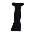 thumbnail image 4 of Vestido ajustado a la cadera para mujer, escala 1/6, color liso, largo Negro, 4 of 9