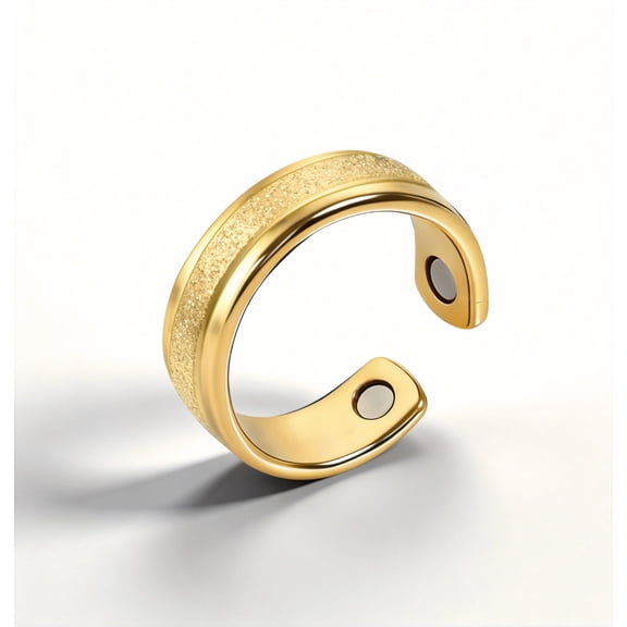 Original Wellness Matte Ring for Women and Men Stainless Steel Open Lightweight and Water-Resistant Rings