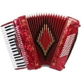 thumbnail image 2 of Rossetti Piano Accordion 72 Bass 34 Keys 5 Switches Red, 2 of 4