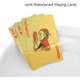 thumbnail image 2 of Deck of playing cards, gold playing cards, gold waterproof playing cards, waterproof playing cards, playing cards, for parties and games, 2 of 4