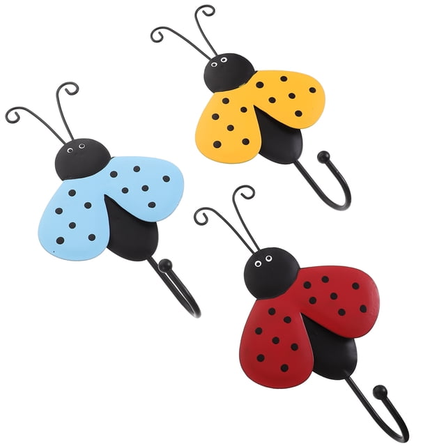 ADDHAT 3Ud De Pared Multifúncionales De Hierro Para Jardin Coloridos Y Resistentes