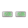 thumbnail image 2 of Matsuzay Despertador LED Pantalla digital de temperatura Snooze ajustable Termómetro Relojes Brillo Dormitorio Calendario de cabecera Type1 NO1, 2 of 6