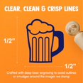 thumbnail image 4 of Beer Stein with Foam Rubber Stamp for Stamping Crafting Planners - 1/2 Inch Mini, 4 of 4