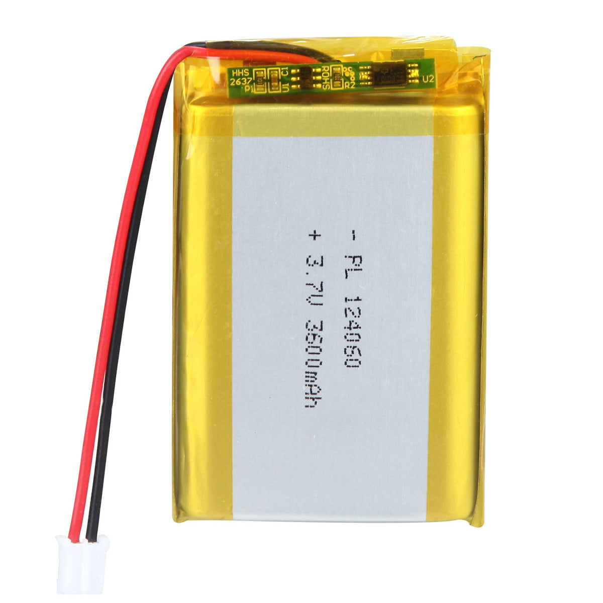 AKZYTUE 3.7V 5000mAh 6060100 Lipo Battery Rechargeable Lithium Polymer ion Battery Pack with JST Connector 