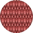 thumbnail image 1 of Ahgly Company Machine Washable Indoor Round Transitional Red Area Rugs, 3' Round, 1 of 7