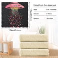 thumbnail image 6 of Yayeee 6 Pack Kitchen Dish Cloths Set for Washing Soft Drying Absorbent Microfiber Towels, UFO with Hearts Pattern, 6 of 9