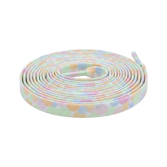 INSPIRE CHIC Unisex Woven Shoestrings, Colorful Print Shoelaces for Sneakers 1 Pair Style-1 120cm/47.24"