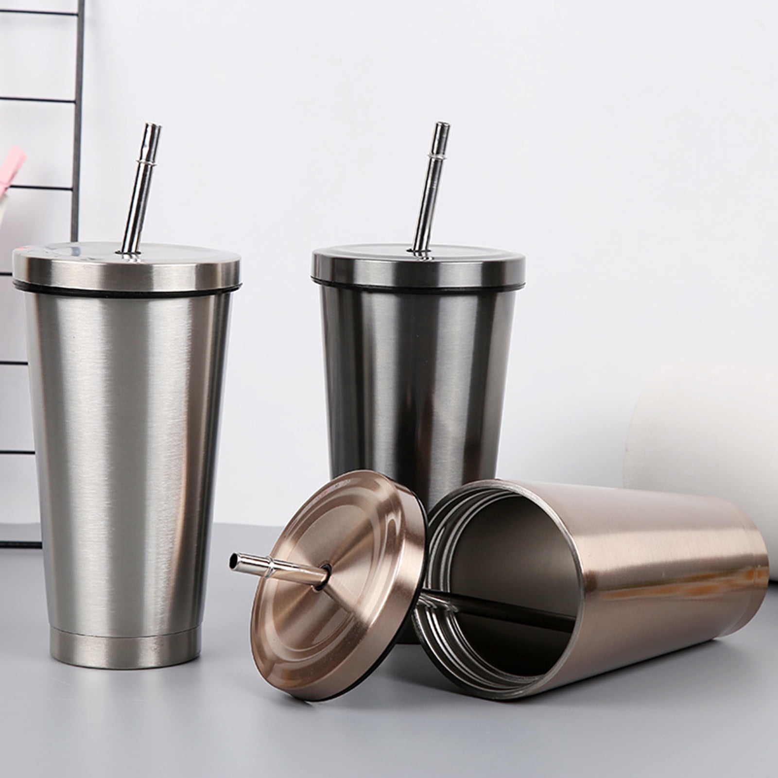 DASH 20oz Tumbler with Spill-Proof Lid and Straw, Stainless Steel Vacuum  Insulated Coffee Tumbler Cu…See more DASH 20oz Tumbler with Spill-Proof Lid