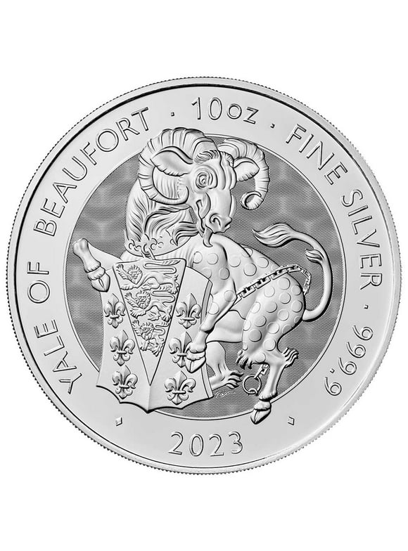 2023 U.K. 10 Pound 10 oz Silver Tudor Beast Yale of Beaufort BU