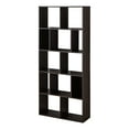 thumbnail image 2 of Mainstays 12-Cube Square Shelf Bookcase, Espresso, 2 of 6