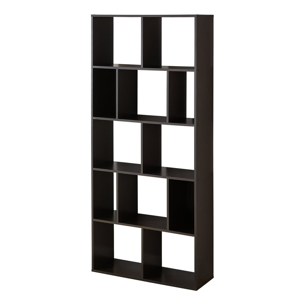 Mainstays 12 Cube Square Shelf Bookcase, Espresso