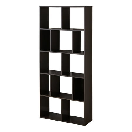 Mainstays 12 Cube Square Shelf Bookcase Black Walmart Com